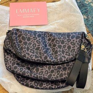 Emmafy GoFree Leopard Print Crossbody Bag NWT